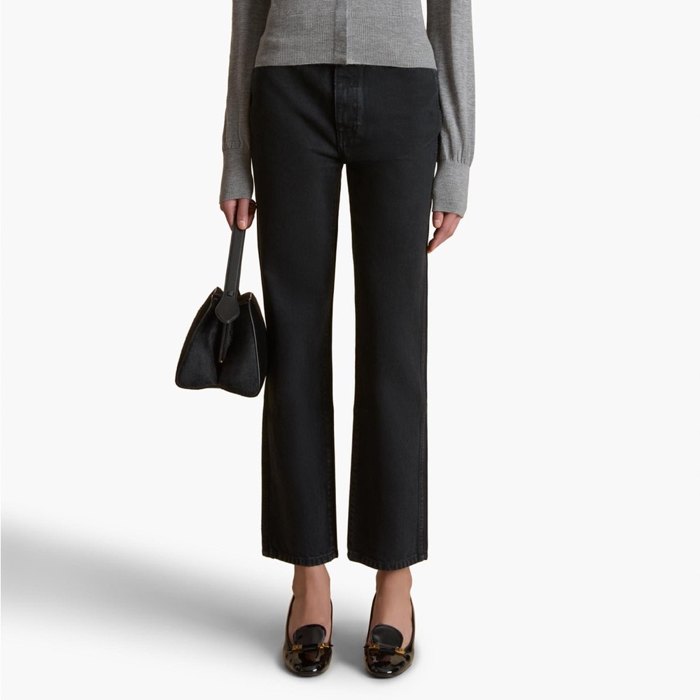 Khaite Abigail Black Denim Jeans • Prescott • 28 • $520